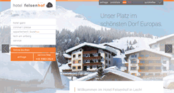 Desktop Screenshot of felsenhof.at